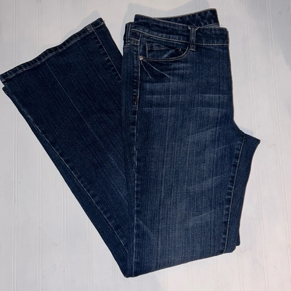White House Black Market Boot Cut Jeans Dark